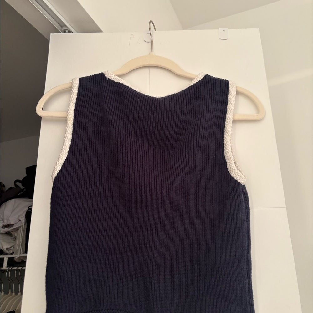 Abercrombie & Fitch Navy Blue Sweater Vest